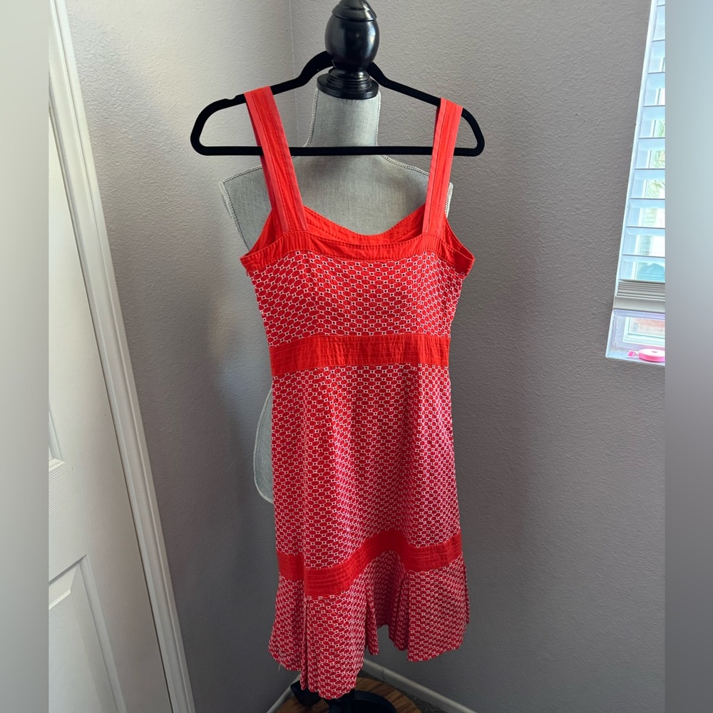 Tory Burch Vibrant Orange Fabric - Picture 2 of 7